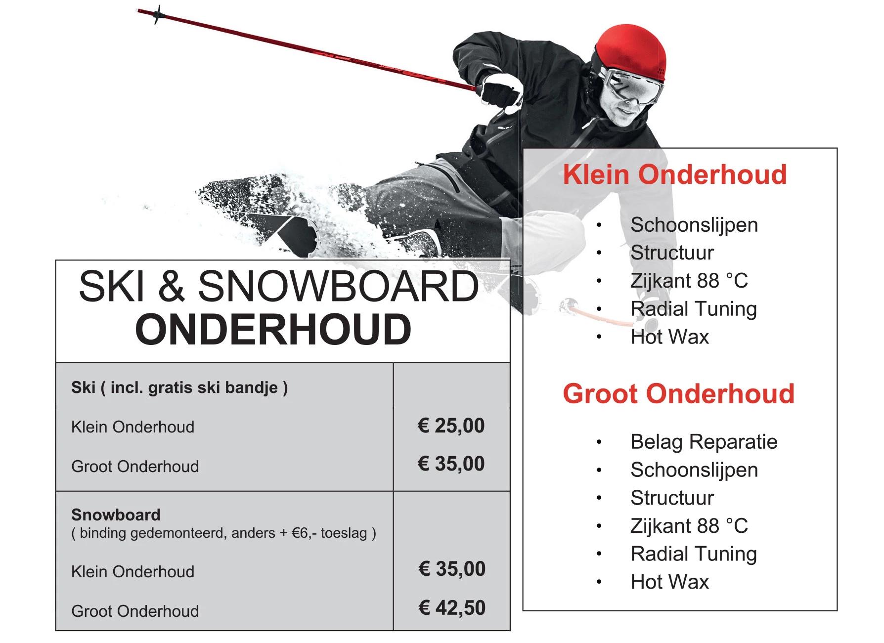 enthousiasme Praten ik betwijfel het Ski- en snowboard onderhoud | Sportpaleis.nl
