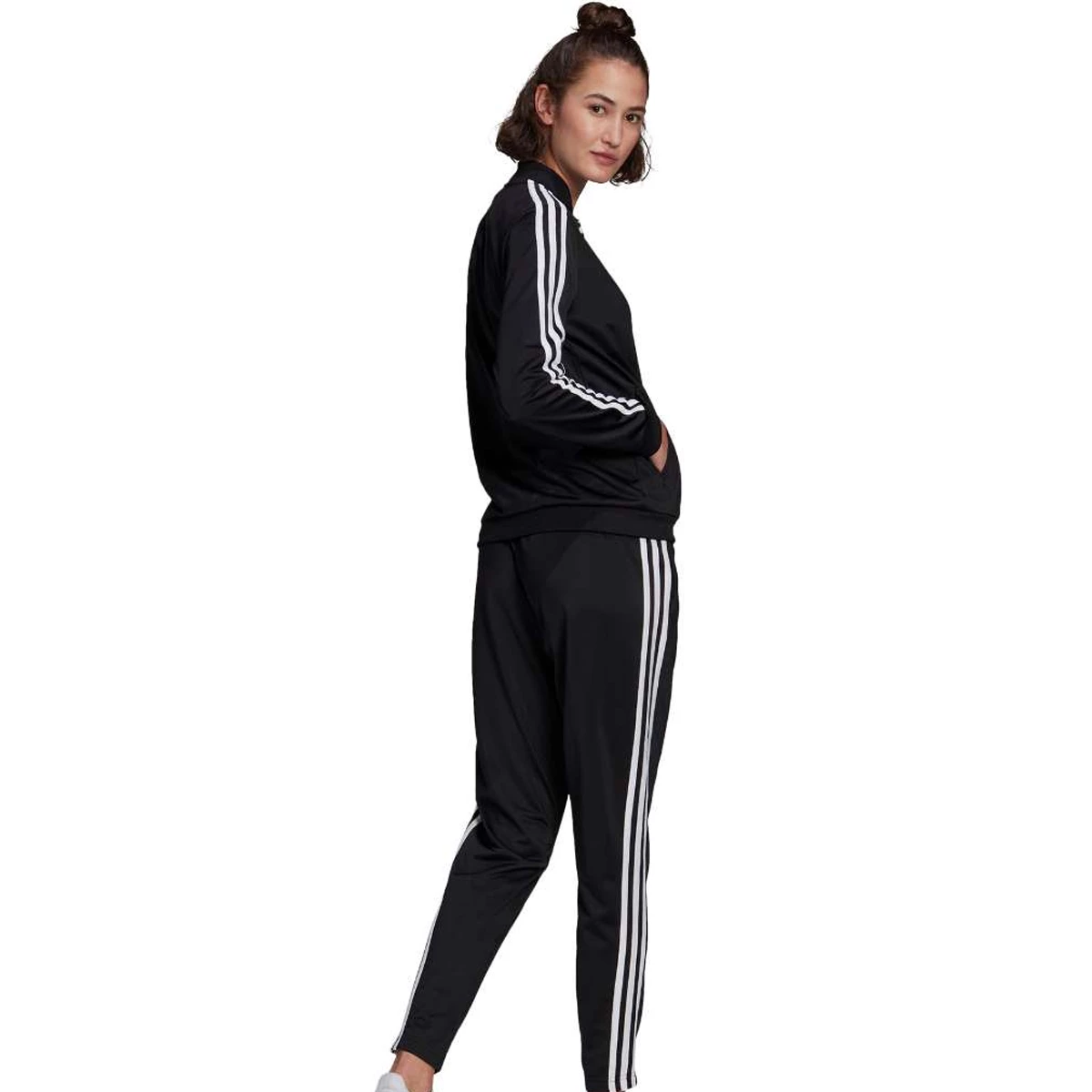 Hulpeloosheid Kruipen Lounge Adidas Essentials 3-Stripes Dames Trainingspak van trainingspakken
