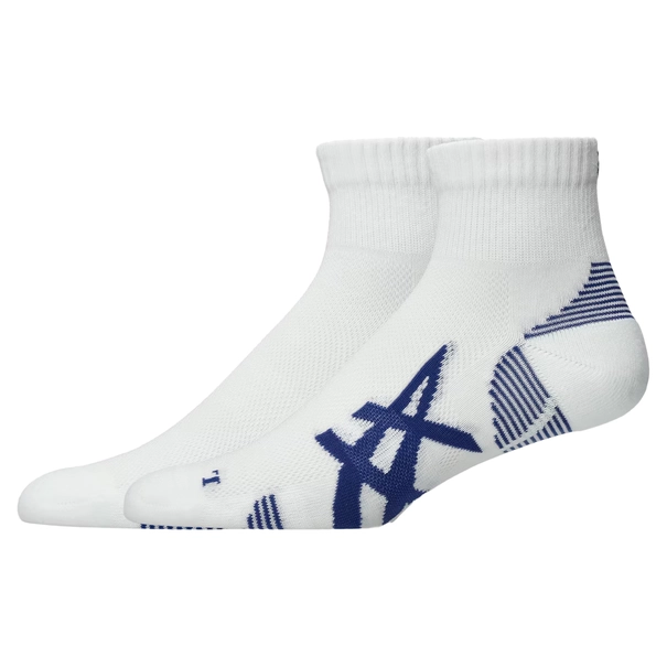 Asics 2-Pack Cushioned Run Quarter Socks