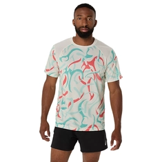 Asics Road All Over Print SS Top