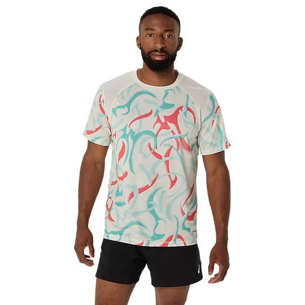 Asics Road All Over Print SS Top