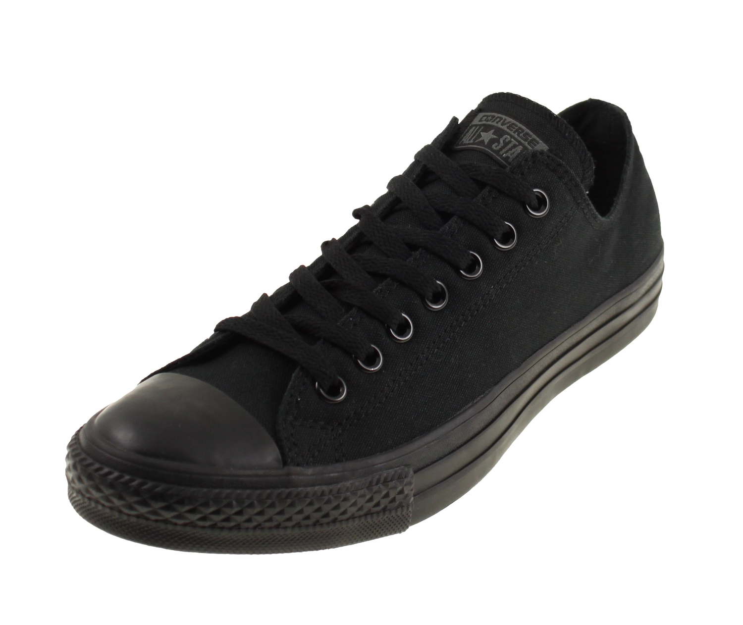 converse all star low black canvas