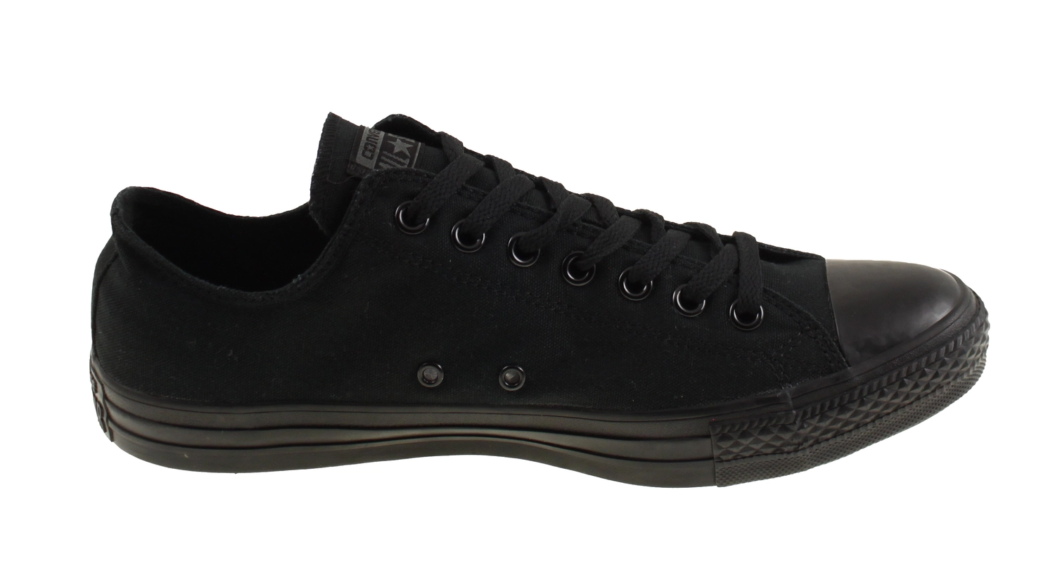 converse all star low black canvas