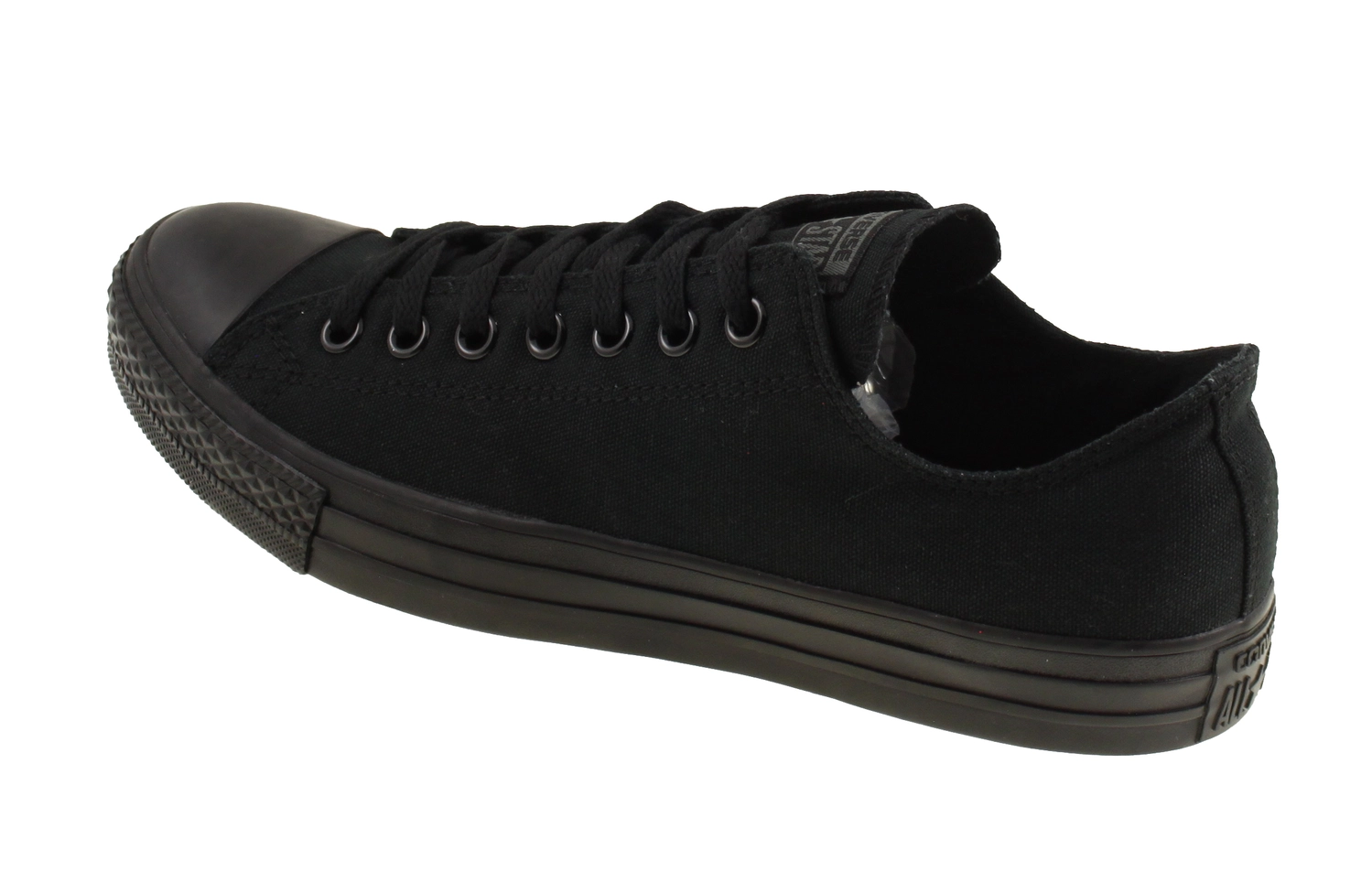 converse all star low black canvas