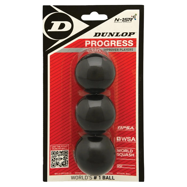 Dunlop PROGRESS BLISTER SQUASHBALLEN
