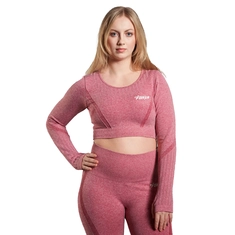 Forza Fighting Long Sleeve Seamless Crop Top