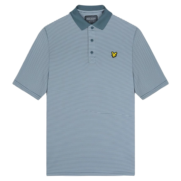 Lyle & Scott Golf Microstripe Polo