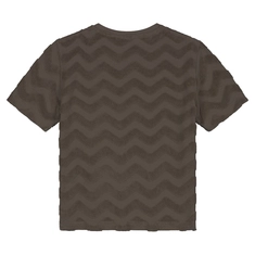 Malelions Jacquard Wavy Towelling T-Shirt