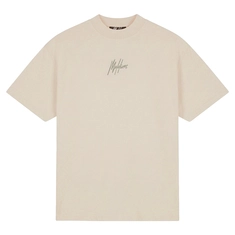 Malelions Oversized Striped Signature T-Shirt