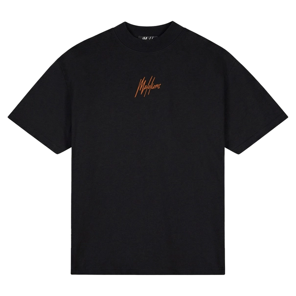 Malelions Oversized Striped Signature T-Shirt