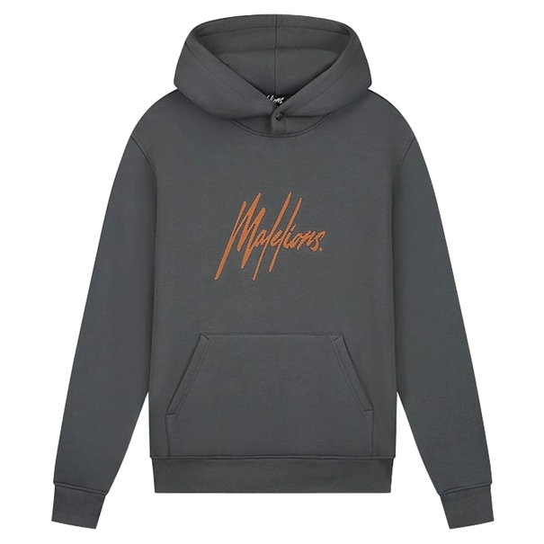Malelions Striped Signature Hoodie