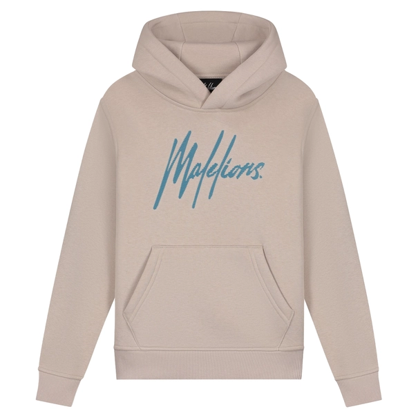 Malelions Striped Signature Hoodie