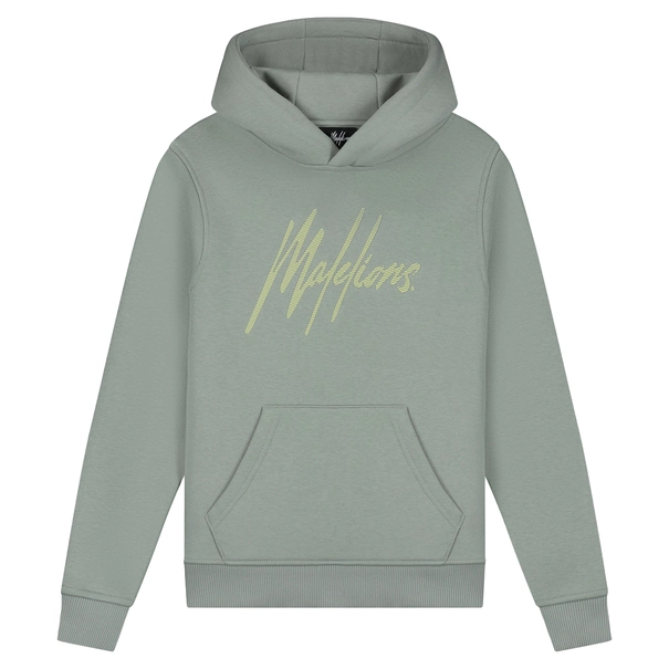 Malelions Striped Signature Hoodie