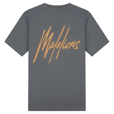 Malelions Striped Signature T-Shirt