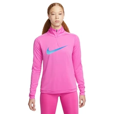 Nike Dri-Fit Swoosh 1/4 Zip Long Sleeve Running Top