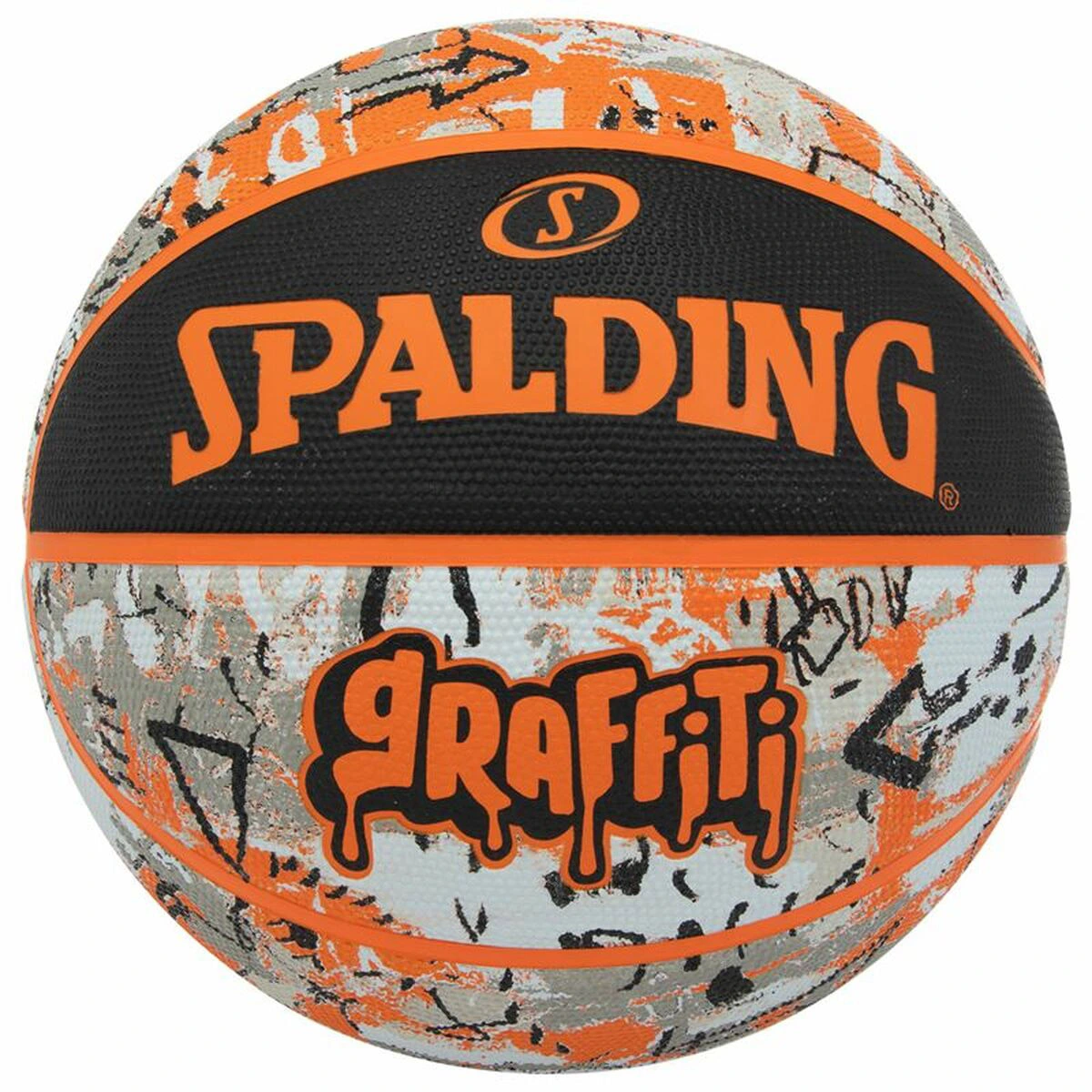 slijm Menda City lof Spalding ORANGE GRAFFITI van basketballen