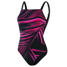 Speedo AMBERGLOW PRINT SHAPING 1P BLA/PIN