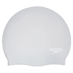 Speedo LONG HAIR CAP SIL/WHI P12