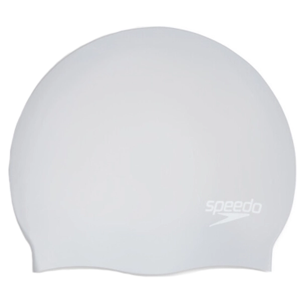 Speedo LONG HAIR CAP SIL/WHI P12