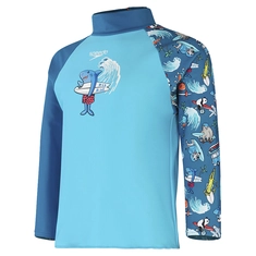 Speedo Printed Rash Top Lang Sleeve