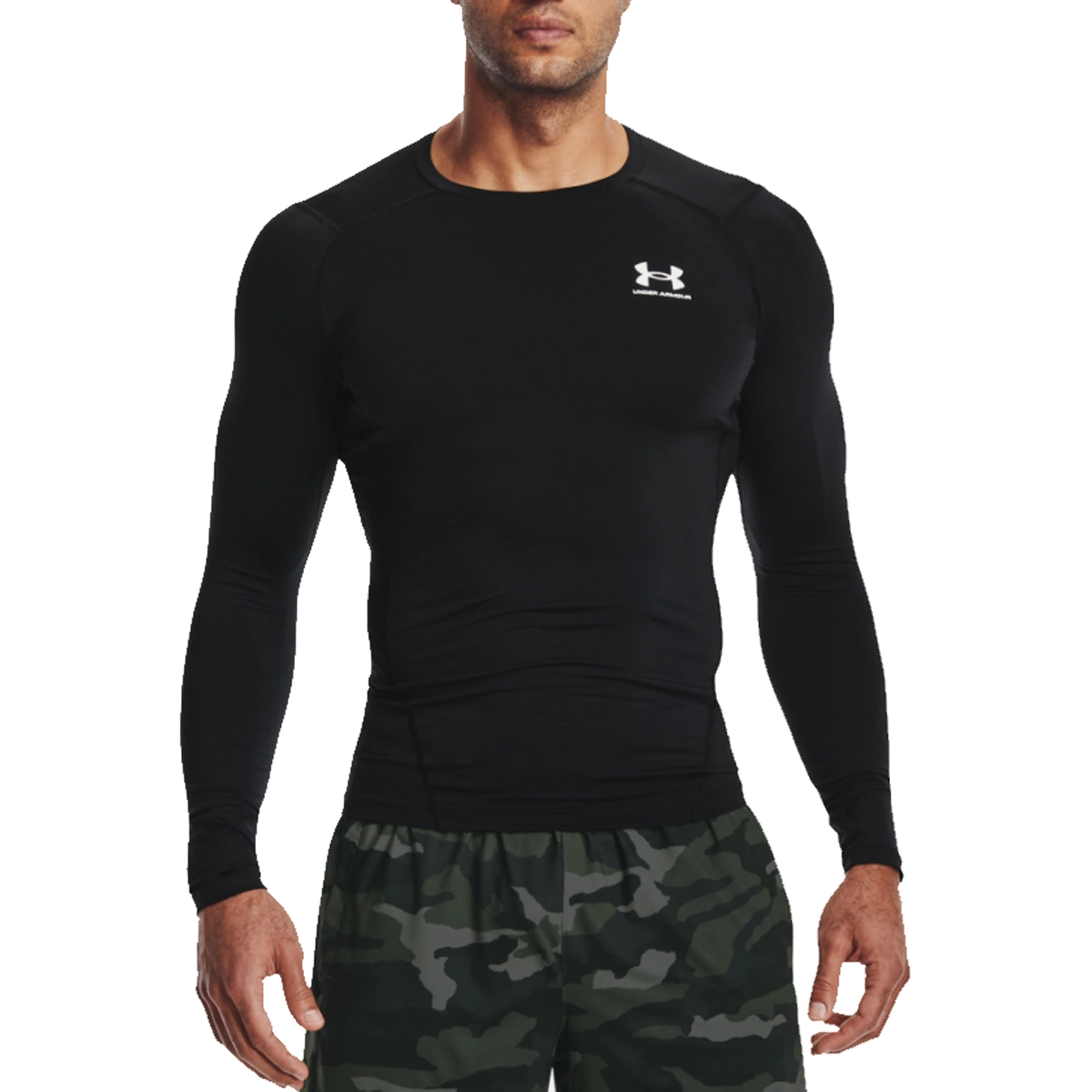 oogst Dodelijk Aan boord Under Armour UA HG Armour Comp LS-BLK,Black van hardloopshirts lange mouwen